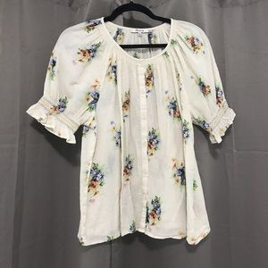 Madewell Floral Top
